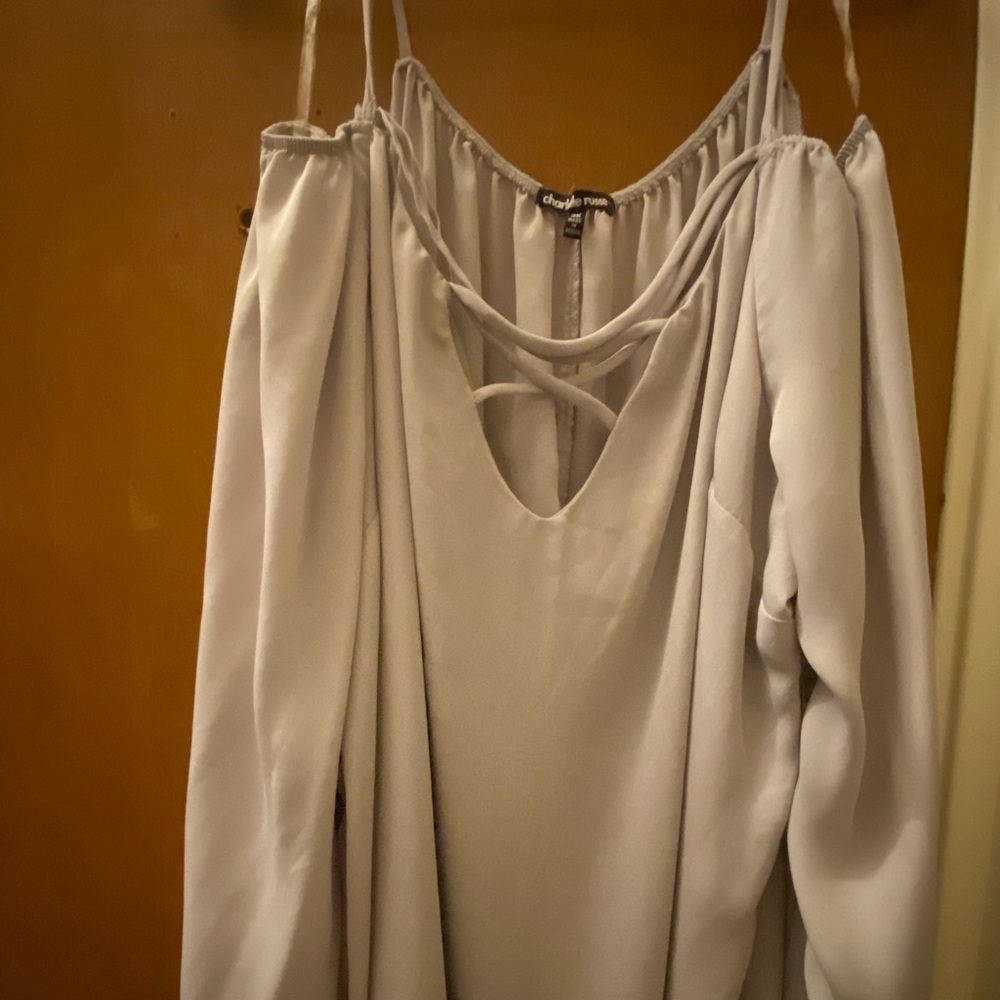 Peasant-esque flowy top